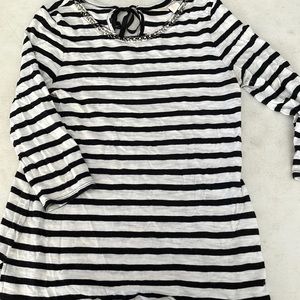 Beaded Neckline Top